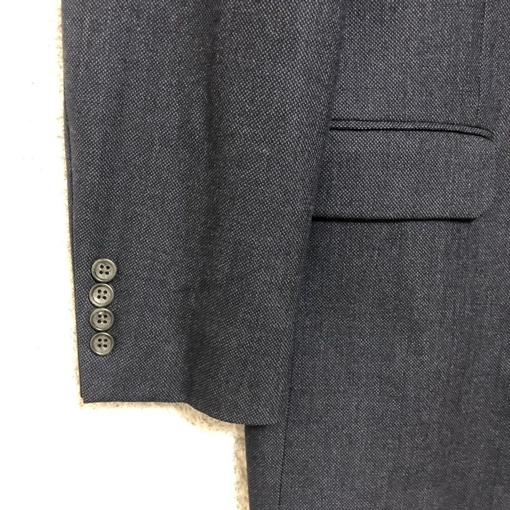 Jos. A. Bank Men's Navy Wool Blazer Size 46R Two Button Sport Coat - Picture 8 of 16